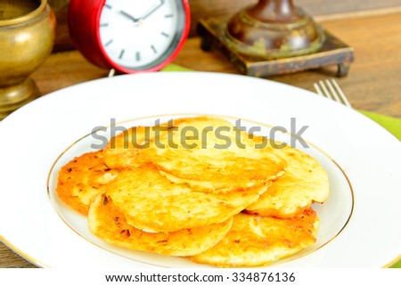 Fried Potato Pancakes. Belarusian and German Cuisine. Stodio Photo