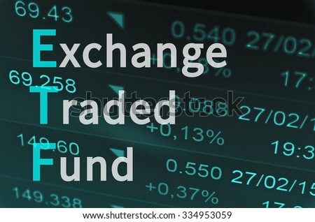 Business acronym ETF as Exchange-traded fund.