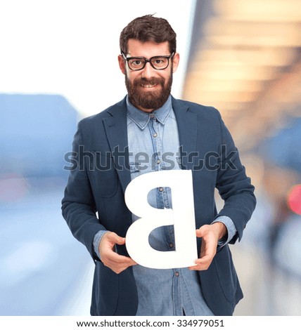 man with letters