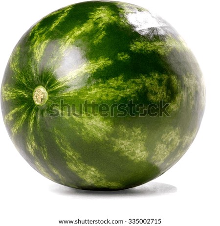 Whole Ripe Watermelon - Isolated
