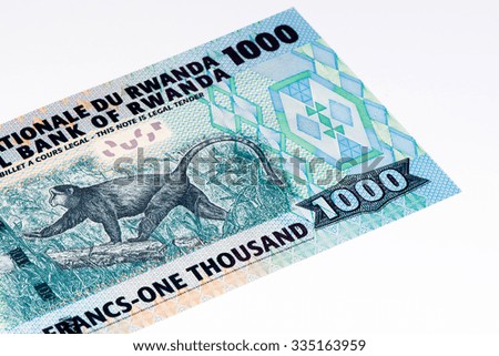 1000 Rwandan francs of Rwanda. Rwandan francs is the national currency of Rwanda