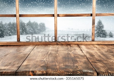 window sill and winter time 