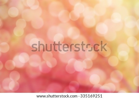 Abstract bokeh - abstract light blur background - colorfull scene - red and orange tinge