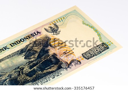 1000 rupiah bank note. Rupiah is the national currency of Indonesia