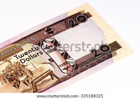 20 Solomon Islands dollar bank note. Solomon Islands dollar is the national currency
