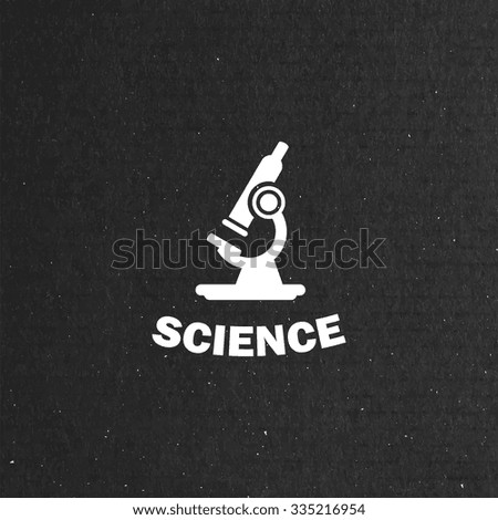 vector illustration of microscope icon. science concept