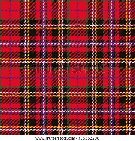 Tartan, plaid Seamless pattern. Wallpaper,wrapping paper,textile.Retro style.Fashion illustration,vector,background.Christmas,new year  decor.Traditional red,black,green green scottish ornament