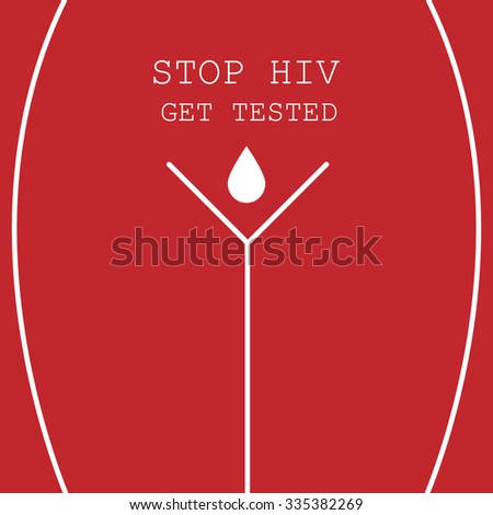 Aids Awareness concept. Vector illustration.
