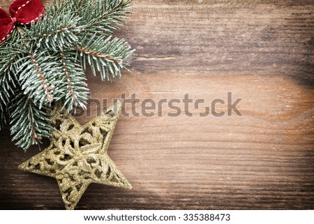 Christmas tree, greeting card. Decoration.