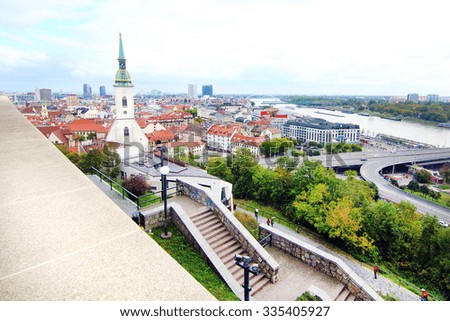 View of Bratislava (Slovakia).