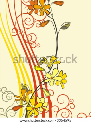 Exquisite floral background. Check my portfolio for more of this series as well as thousands of other great vector items.