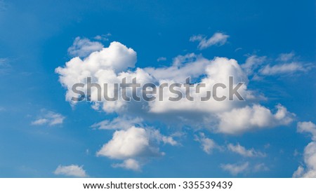 blue sky with cloud closeup. Cloud with clear sky.