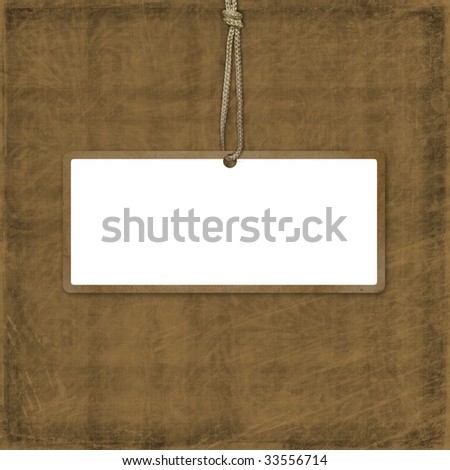 Card for advertising or photo, on the abstract background