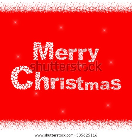 Vector Merry Christmas greetings card.