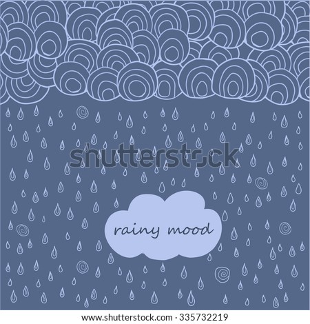 rain vector image