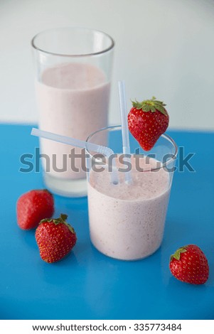 Smoothies Strawberry milk wheat germ, famous food recipes of blended cuisine