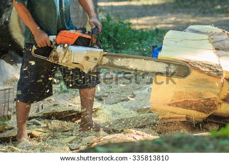 Sawing wood ,Wood carving,Handmade, craft, carpentry.(Sawing wood with the machine before to decorate the hand again)
