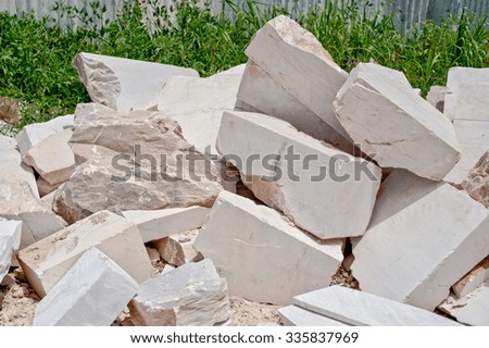 marble mound rubble, background