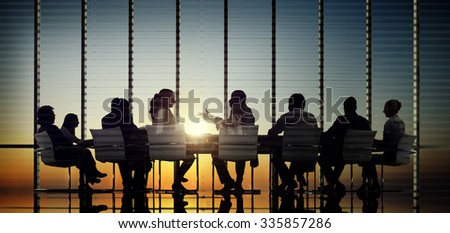Business People Communication Office Meeting Room Concept