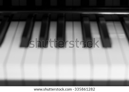 Keys Piano Blur Picture Style