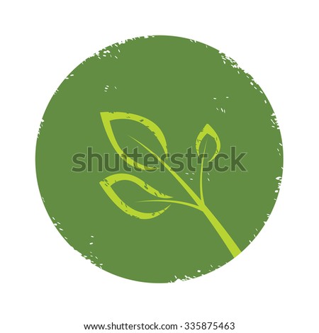 Leaf concept on a white background, Vector illustration