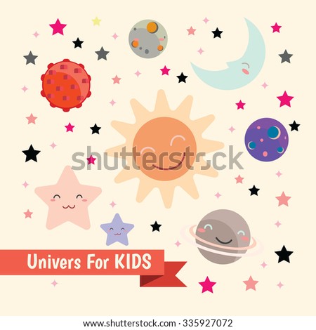 The universe kids,  Planets comparison, Sun and Moon , Galaxies Classification,Kids space learning,