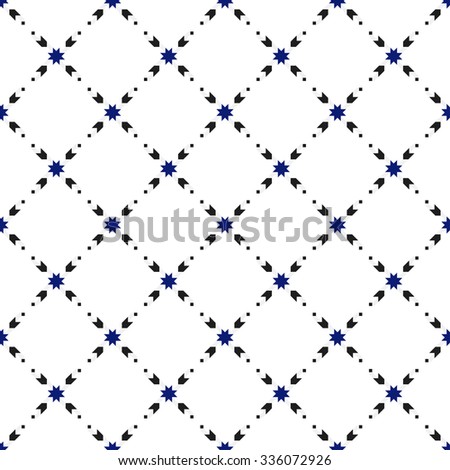 Ceramics Seamless Pattern. Abstract Background. Vector Regular Texture. Grid background. Tiled pattern.