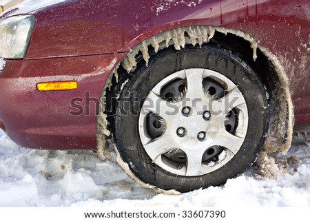 Winterized Car Wheel