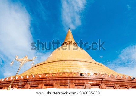 Phra Pathom Chedi,  the tallest stupa in the world at Nakhon Pathom, Thailand, This stupa is public place. It is allowed to take photos