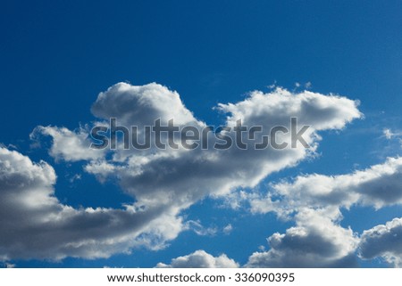Blue sky with clouds/Horizontal background 