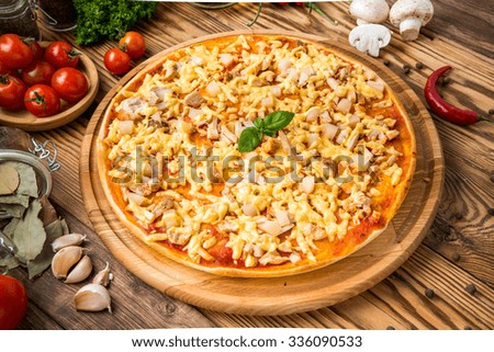beautiful and tasty food pizza