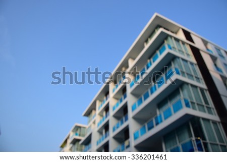 Blur picture of building.