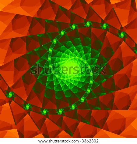 Fractal spiral background