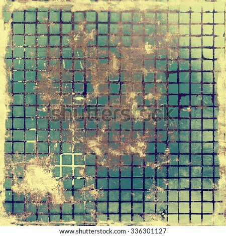 Computer designed highly detailed vintage texture or background. With different color patterns: yellow (beige); brown; blue; green