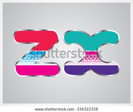 Typography
colorful pattern font