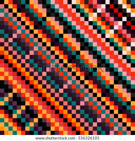beautiful colored pixel pattern vector illustration