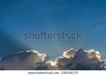 image of blue sky on day time for background.