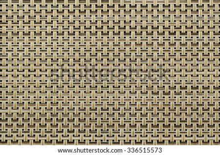 Close up brown wicker weave texture