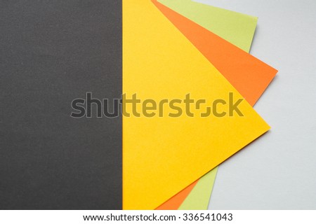 Contrast geometric Background with colored paper sheets is ideal for landing pages backgrounds