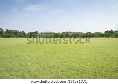 Greensward field background