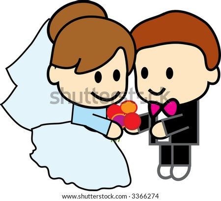 adorable illustration of a couple
