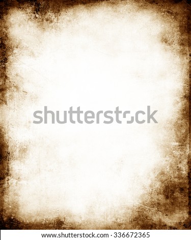 Grunge Faded Background With Frame