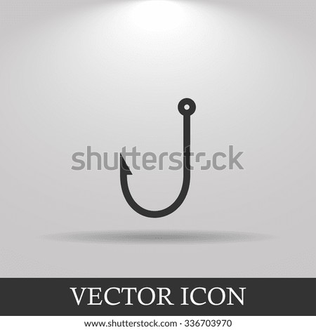 Hook icon. Flat design style eps 10