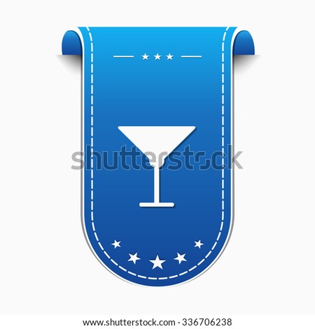 Glass Blue Vector Icon Design