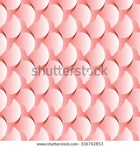 Light red scale bubble vector pattern.