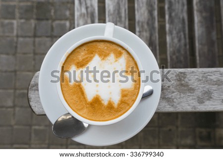 Christmas Tree Latte Art Coffee 