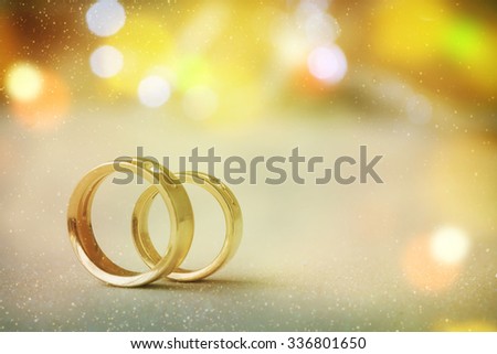Two golden wedding rings