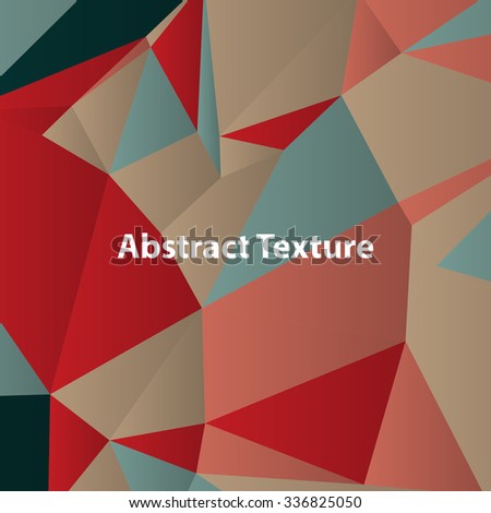 Triangles with shades and colors arranged in colorful pattern. Geometrical pattern with vintage colors. Abstract background with 3d design elements. Material design texture for backgrounds and gui.