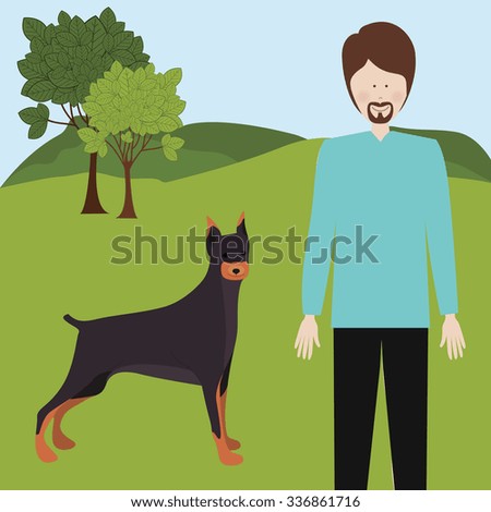 pet dog design, vector illustration eps10 graphic 