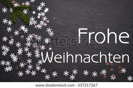 Merry Christmas - Christmas background - text in german language